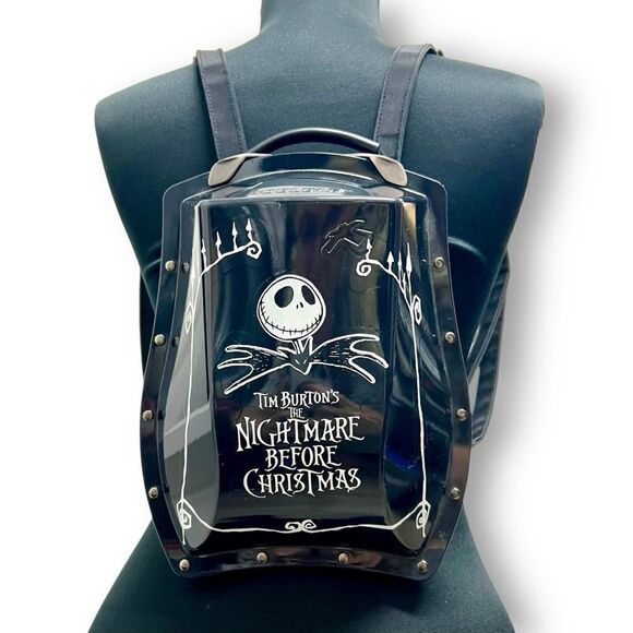 Vintage NWOT Boblebe-e nightmare before Christmas hard shell mini backpack - Picture 1 of 15